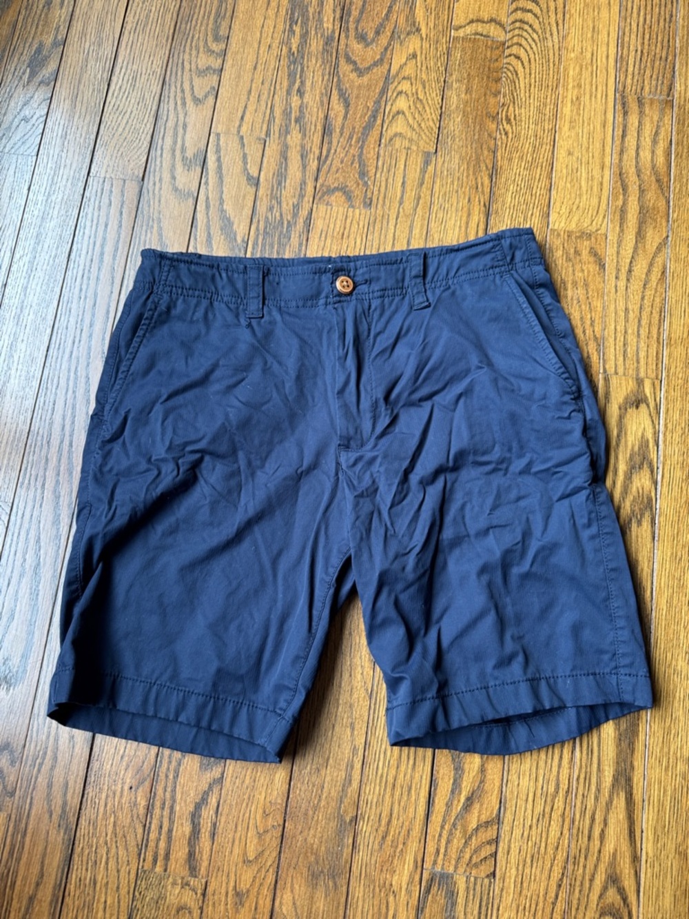 Tailor Vintage Men's Navy Blue Flat-Front Shorts